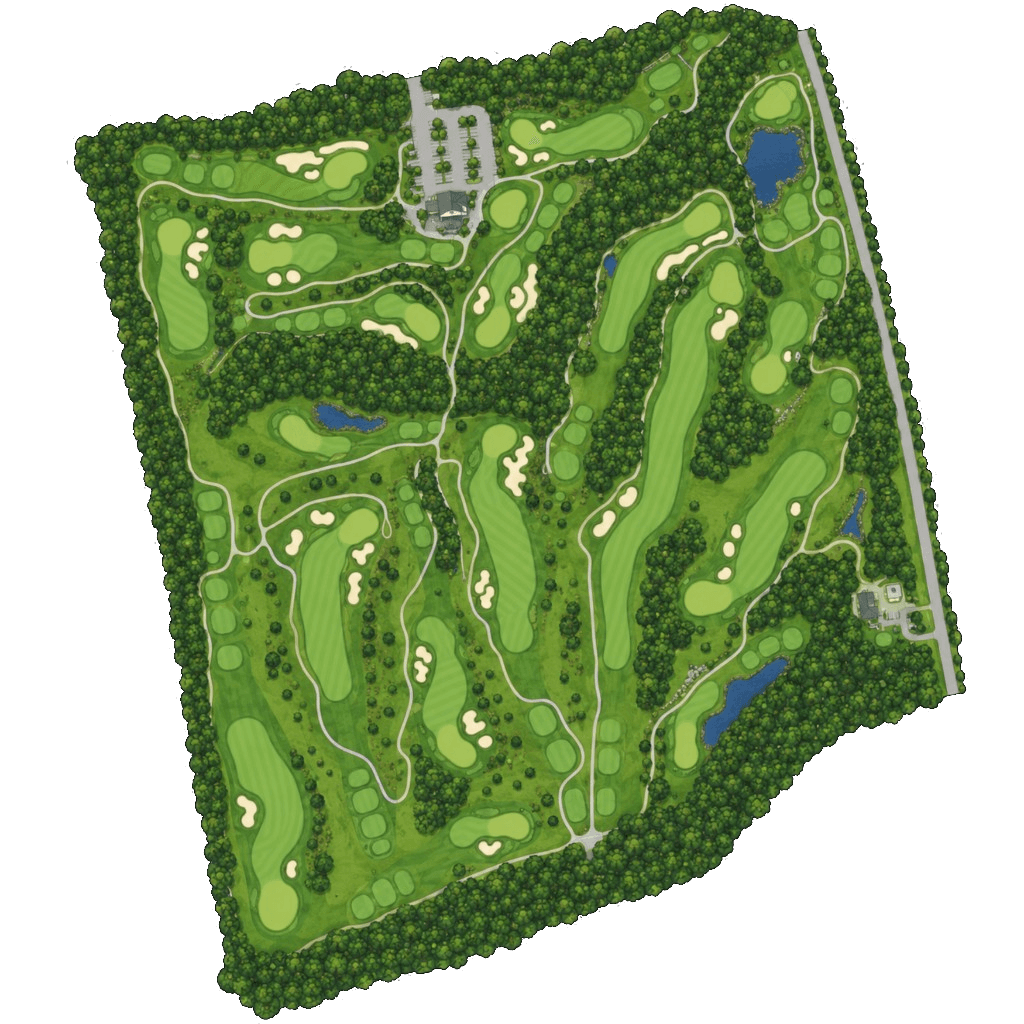 Innisbrook Golf Course aerial map with hole sponsor locations