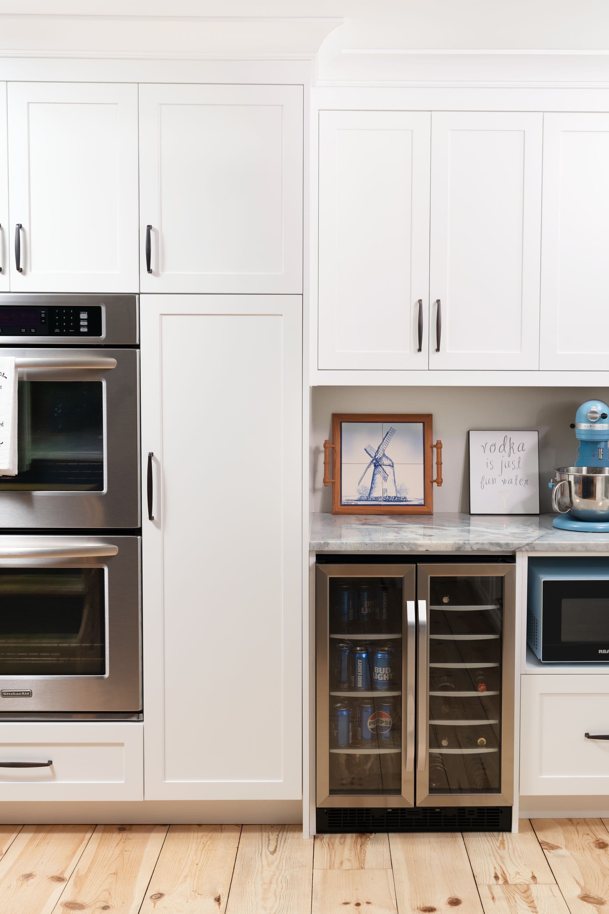 Navy & Rose Gold - custom kitchen project by Kas Kitchens