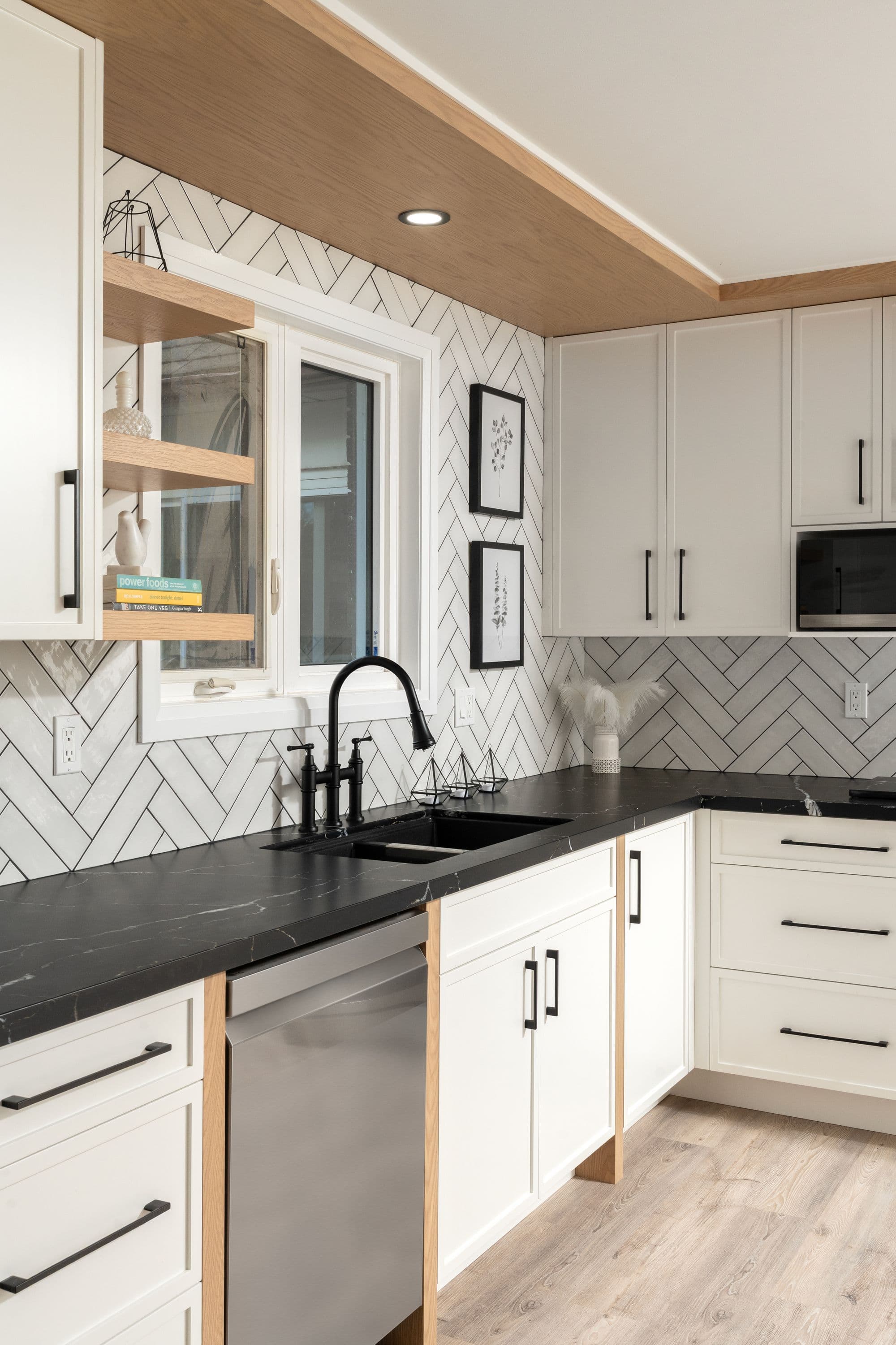 The Herringbone Home - custom kitchen project by Kas Kitchens